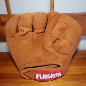 1987 Playskool Baseball Glove Plush‎ Toy Kids Rare